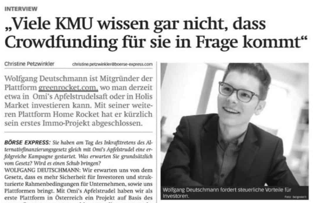 Börse Express Wolfgang Deutschmann Presse-Artikel