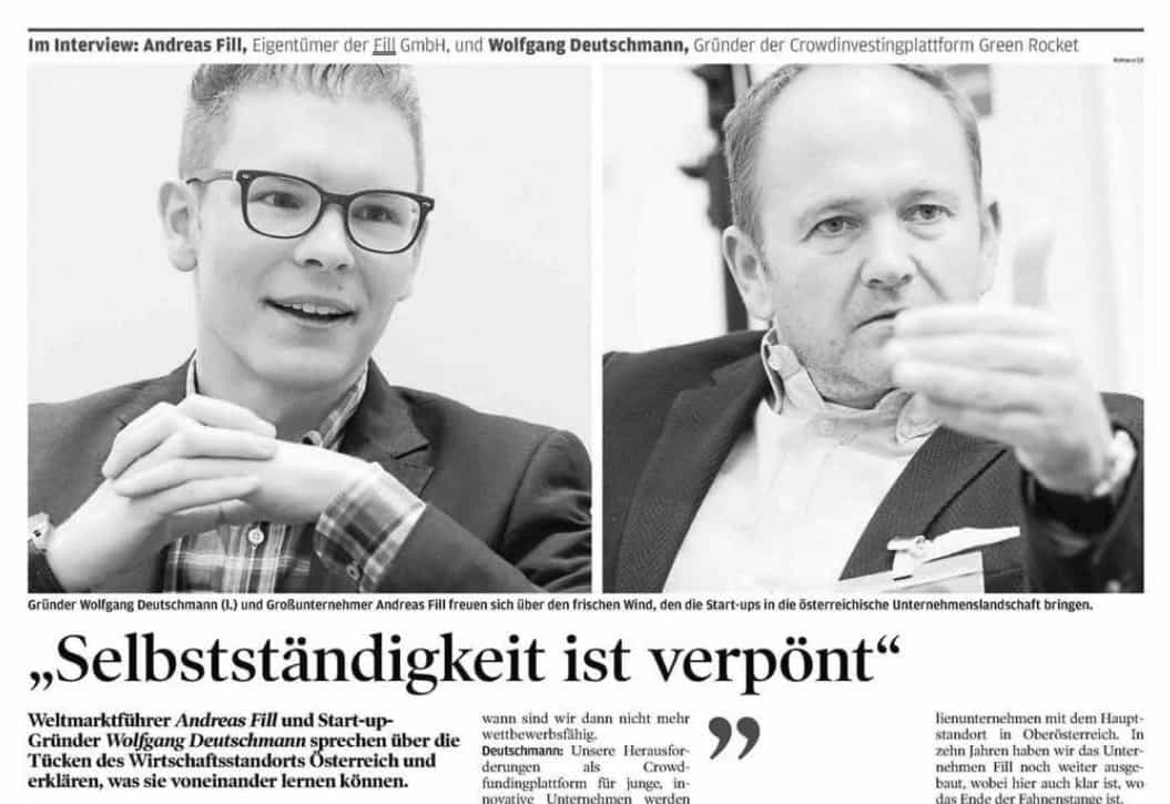 Wirtschaftsblatt Wolfgang Deutschmann Presse-Artikel